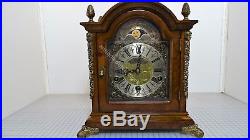 Large Walnut Warmink Westminster Chime Table Clock