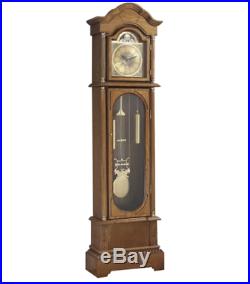 Large Wood Antique Floor Standing Grandfather Clock Moving Chime 72'' Classic