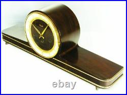 Later Art Deco Westminster Chiming Mantel Clock Kienzle Black Forest Germany