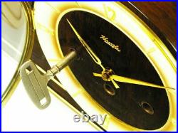 Later Art Deco Westminster Chiming Mantel Clock Kienzle Black Forest Germany