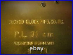 Linden Wall Clock Ave Maria & Westminster Chimes