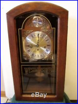 Linden Wall Clock Germany Westminster Chimes