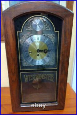 Linden Westminster Chime Mantle/Wall Pendulum Fugeti Clock West Germany 341-020