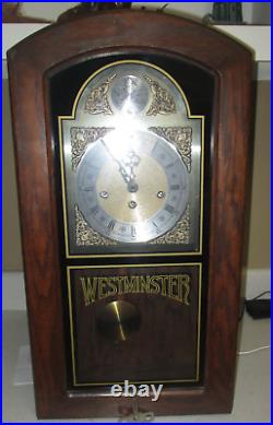 Linden Westminster Chime Mantle/Wall Pendulum Fugeti Clock West Germany 341-020