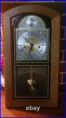 Linden Westminster Chime Mantle/Wall Pendulum Fugeti Clock West Germany 341-020