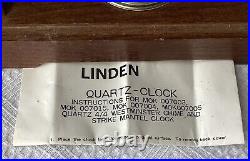 Linden Westminster Chime & Strike Quartz Mantel Clock, Prof. Golf Association