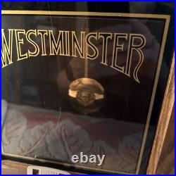 Linden Westminster chimes wall clock Tempus Fugit works! With key