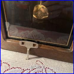 Linden Westminster chimes wall clock Tempus Fugit works! With key