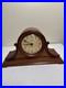 Loricron Westminster Chime Mantel Clock With Curved Wooden Case