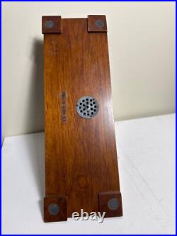 Loricron Westminster Chime Mantel Clock With Curved Wooden Case