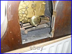 Lovely Inlaid Napoleon hat clock with Westminster Chime