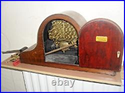 Lovely Inlaid Westminster Chime Mantle clock