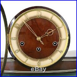 MAUTHE Mantel Vintage Clock ICONIC! 1950s WESTMINSTER! Chime HIGH GLOSS! Germany