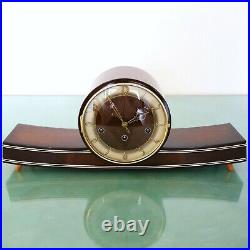 MAUTHE Mantel Vintage Clock ICONIC! 1950s WESTMINSTER Chime High Gloss! Germany
