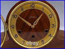 MAUTHE WESTMINSTER Tambour MANTLE CLOCK WORKS Germany Art Deco