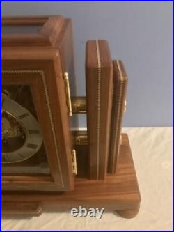 MCM Franz Hermle 352-070 SK Skeleton 4 Bell Westminster Chime 20.5 Mantel Clock