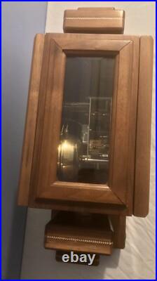 MCM Franz Hermle 352-070 SK Skeleton 4 Bell Westminster Chime 20.5 Mantel Clock