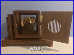 MCM Franz Hermle 352-070 SK Skeleton 4 Bell Westminster Chime 20.5 Mantel Clock