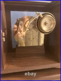 MCM Franz Hermle 352-070 SK Skeleton 4 Bell Westminster Chime 20.5 Mantel Clock