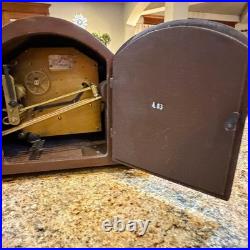 MCM Vintage Forestville Z Jewelled Chime German Mantel Clock working