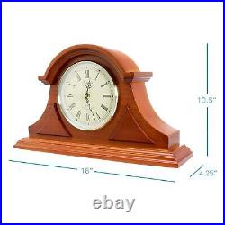 Mahogany Cherry Mantel Clock with Chimes