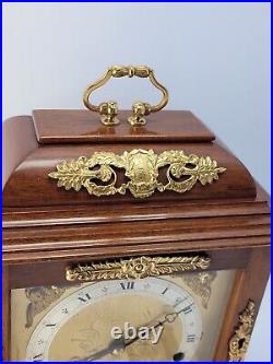 Mahogany Elliott Dual Chime Musical Bracket Clock