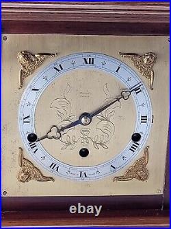 Mahogany Elliott Dual Chime Musical Bracket Clock