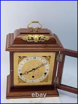 Mahogany Elliott Dual Chime Musical Bracket Clock