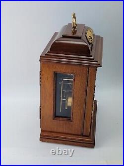 Mahogany Elliott Dual Chime Musical Bracket Clock