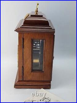 Mahogany Elliott Dual Chime Musical Bracket Clock