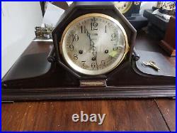 Mantel Clock Ansonia Clock Company NY Westminster Chimes Recently Repaired
