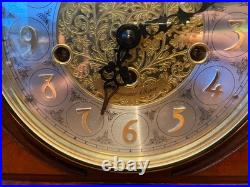 Mantel Clock Howard Miller Barrett 630-200 Keywound Cherry Wood Westminster