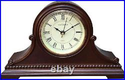 Mantel Clocks, Battery Operated, Silent Wood Mantle Clock with Westminster Ch