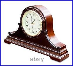 Mantel Clocks, Battery Operated, Silent Wood Mantle Clock with Westminster Ch