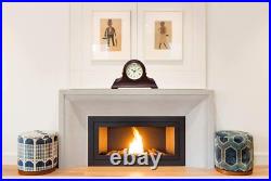 Mantel Clocks, Battery Operated, Silent Wood Mantle Clock with Westminster Chime