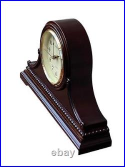 Mantel Clocks, Battery Operated, Silent Wood Table Clock with Westminster Chi