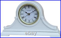 Mantel Clocks, Battery Operated, Silent Wood Table Clock with Westminster Chimes