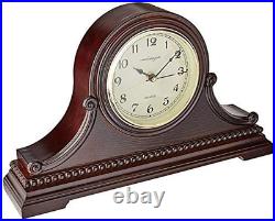 Mantel Clocks, Battery Operated, Silent Wood Table Clock with Westminster Chimes