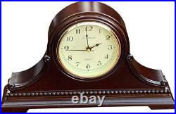 Mantel Clocks, Battery Operated, Silent Wood Table Clock with Westminster Chimes