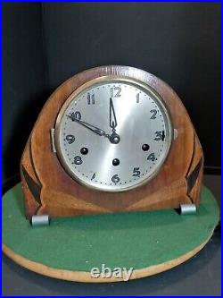 Mantle Clock. Art Deco, Westminster Chime. Love Sound! Ref 5082
