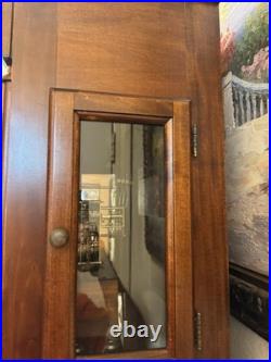 Mechanical Chain-Driven Wood Grandfather Clock, Westminster Chimes, Moon Dial