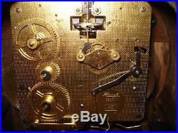 Mid-Century GERMAN KIENZLE Mantle Clock Westminster Chimes + Key Works GREAT