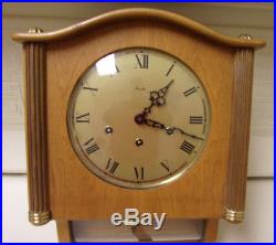 Mid-Century German Mauthe 8 Day WithIncredible Westminster Chime Wall Clock