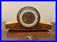 Mid Century Smiths Walnut Mantel Clock Westminster Chimes Art Deco