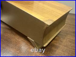 Mid Century Smiths Walnut Mantel Clock Westminster Chimes Art Deco