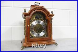 Mid-Century Vintage Dutch Mantel Clock Desk Clock Westminster Chime