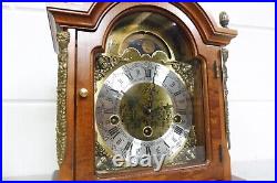 Mid-Century Vintage Dutch Mantel Clock Desk Clock Westminster Chime