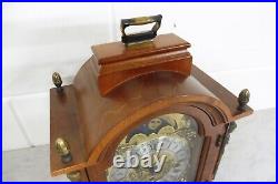 Mid-Century Vintage Dutch Mantel Clock Desk Clock Westminster Chime