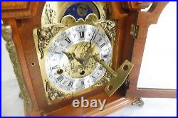 Mid-Century Vintage Dutch Mantel Clock Desk Clock Westminster Chime