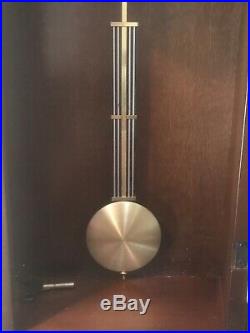 Montreux Key Wind Mechanical Pendulum Westminster Chime Wall Clock Serviced